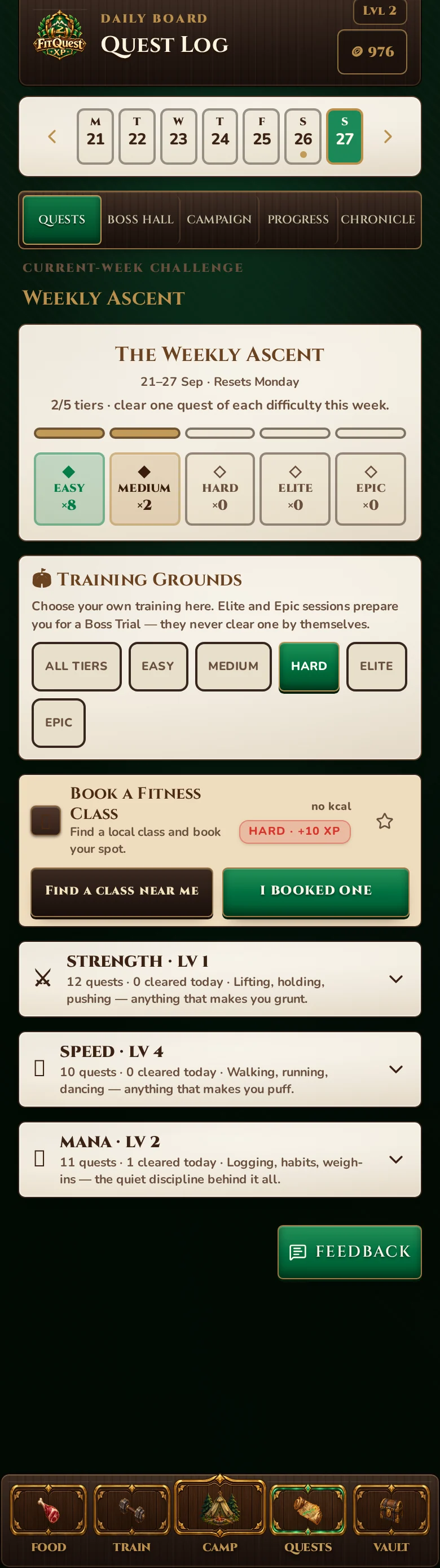 The genuine Book a Fitness Class quest with Find a Class Near Me and I Booked One actions